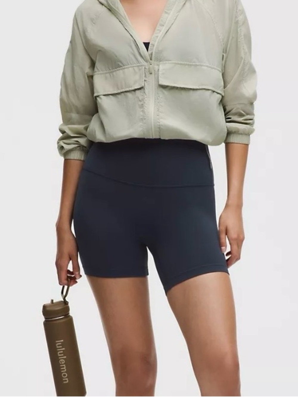 Lululemon Align No Line™ High-Rise Short 6", True Navy, SZ 4, NWT - Picture 3 of 5